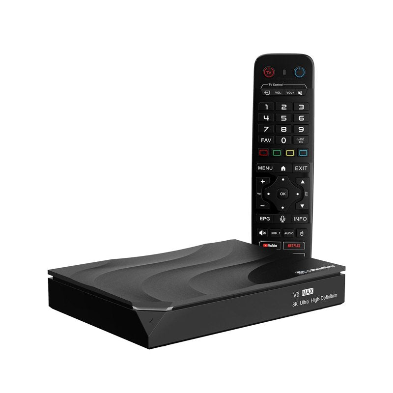 Vseebox V6 Max Version Voice Control, 8K HDMI, Android 14, 4GB RAM, 64GB Storage