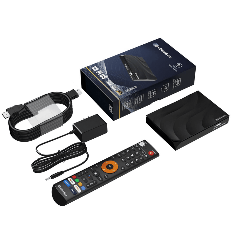 2026 Vseebox V3 Plus Version Voice Control, 8K HDMI&Ethernet Cable, Android 11, 4GB RAM, 64GB Storage