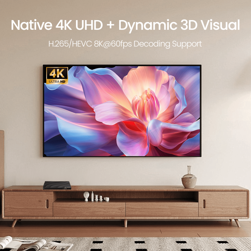 2026 Vseebox V3 Plus Version Voice Control, 8K HDMI&Ethernet Cable, Android 11, 4GB RAM, 64GB Storage
